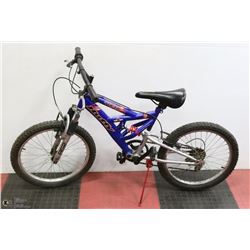 CHILDS 14" -6 SPEED FULL SUSPENSION HUFFY TACTIC
