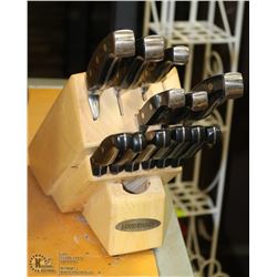 12 PC KNIFE SET-NO SHARPENING STONE