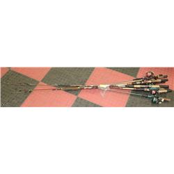 A LOT OF FISHING RODS. SEASONAL