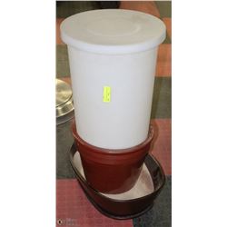 LOT WITH WINE FERMENTOR, POTS.