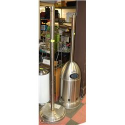PAIR OF METAL OUTDOOR ST STEEL STANDS
