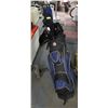 Image 1 : SET OF RAM GOLF CLUBS WITH BAG AND CART.