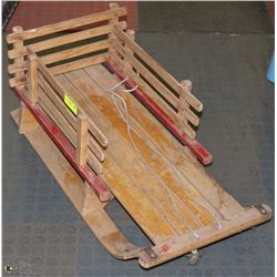 WOOD CHILDS SLED