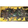 Image 1 : 3 METAL GARDEN PLAQUES - 2 SUNS & 1 BIRD