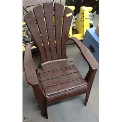 PLASTIC ADIRONDACK CHAIR