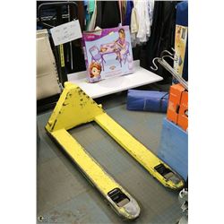 YELLOW PALLET JACK 5500LBS 7 DAY WARRANTY