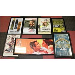 LOT OF SEVEN FARMED MOVIE POSTERS