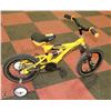 Image 1 : KIDS SUPERCYCLE YELLOW BIKE 14" TIRES WITH