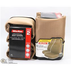 PAIR OF NEW SEAT COVERS ON CHOICE:FINLEY