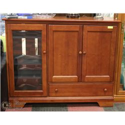 SOLID WOOD TV ENTERTAINMENT CENTER