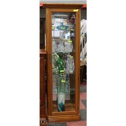 LIGHTED, MIRRORED DISPLAY CABINET