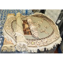 ESTATE LOT OF 4 ASSORTED PERSIAN FLOOR RUGS