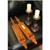 Image 1 : PAIR OF ESTATE WALL MOUNT CANDLE HOLDERS WITH