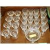Image 1 : ESTATE LARGE LOT OF CRYSTAL MATCHING GLASSES