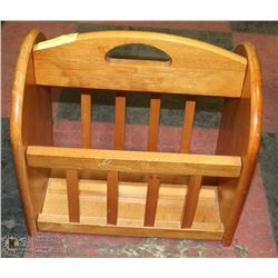 WOOD MAGAZINE RACK