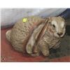 Image 1 : ESTATE CONCRETE BUNNY RABBIT LAWN ORNAMENT