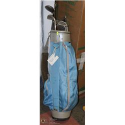 SET OF MOSTLY WILSON GOLF CLUBS INCL DUNLOP