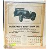 Image 1 : VINTAGE CAR SHOP CALENDAR