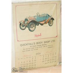 ON CHOICE: VINTAGE CAR SHOP CALENDAR