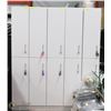 Image 1 : BANK OF 2 WHITE LOCKERS SOLD X5