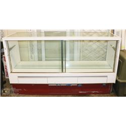 DISPLAY CASE. 72"X22"X42"H