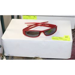 CASE OF RED DESIGNER UV400 SUNGLASSES