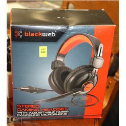 BLACKWEB STEREO GAMING HEADSET WITH