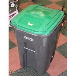 NEW 180L TOTER BIN WITH LID ON WHEELS