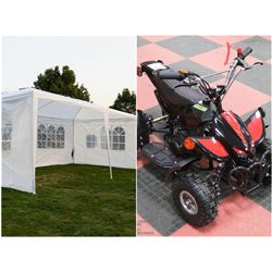 FEATURED ITEMS: NEW MINI QUAD AND WEDDING TENTS