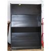 Image 1 : USED UPRIGHT WOODEN FILE RACK BLACK IN COLOR