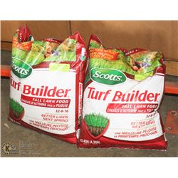 2 BAGS OF SCOTTS TURF BUILDER FALL LAWN FOOD