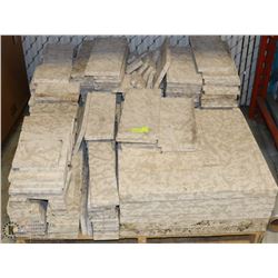 LARGE PALLET OF CUT LIMESTONE FOR FIREPLACE,