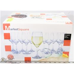 BOX OF WINE GLASSES
