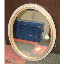 ORNATE FRAMED OVAL MIRROR
