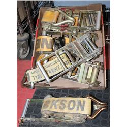 6 ASSORTED STRAPS 3-4"