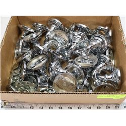 SET OF 30 CHROME HOOKS