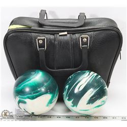 2 BALL LAWN BOWLING SET WITH BAG