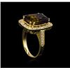 Image 4 : 7.83 ctw Ametrine and Diamond Ring - 14KT Yellow Gold