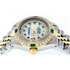 Image 5 : Rolex Ladies 2 Tone 14K MOP Diamond & Emerald Datejust Wristwatch