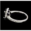 Image 3 : 3.01 ctw Sapphire and Diamond Ring - 14KT White Gold