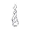 0.20 CTW Diamond Journey Pendant 10KT White Gold - REF-19W4K