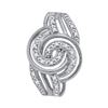 0.05 CTW Diamond Swirl Pendant 10KT White Gold - REF-8K2W