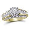1.98 CTW Diamond Bridal Wedding Engagement Ring 14KT Yellow Gold - REF-299Y9X