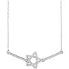 0.20 CTW Diamond Star Chain Bracelet 10KT White Gold - REF-34M4H