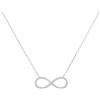 0.15 CTW Diamond Infinity Pendant 10KT White Gold - REF-16K4W