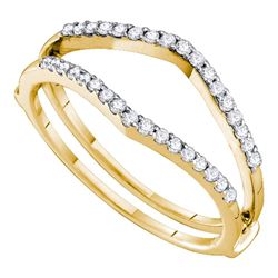 0.25 CTW Diamond Ring 14KT Yellow Gold - REF-30K2W