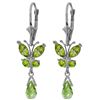 Image 1 : Genuine 2.74 ctw Peridot Earrings Jewelry 14KT White Gold - REF-42M6T