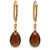 Genuine 6 ctw Garnet Earrings Jewelry 14KT Rose Gold - REF-30F6Z