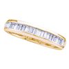 0.15 CTW Diamond Wedding Anniversary Ring 14KT Yellow Gold - REF-12H2M