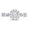 Image 2 : 0.75 CTW Diamond Solitaire Bellina Bridal Engagement Ring 14KT Two-tone Gold - REF-104M9H